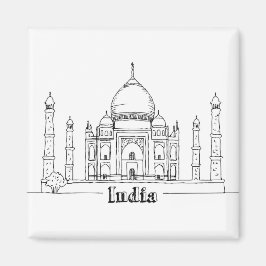 Íman Taj Mahal Férias Desenhando Férias Viajando