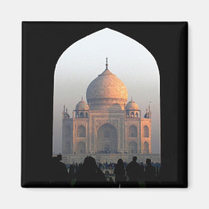 Íman Taj Mahal Light da Dawn India Architecture Foto