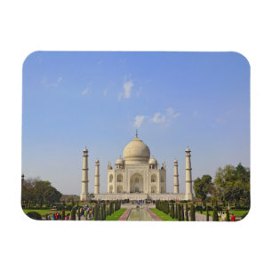 Íman Taj Mahal, um mausoléu localizado em Agra, Índia,