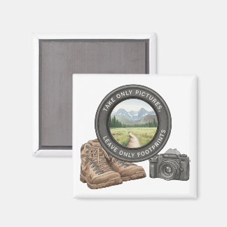 Íman Take Only Pictures Leave Only Footprints