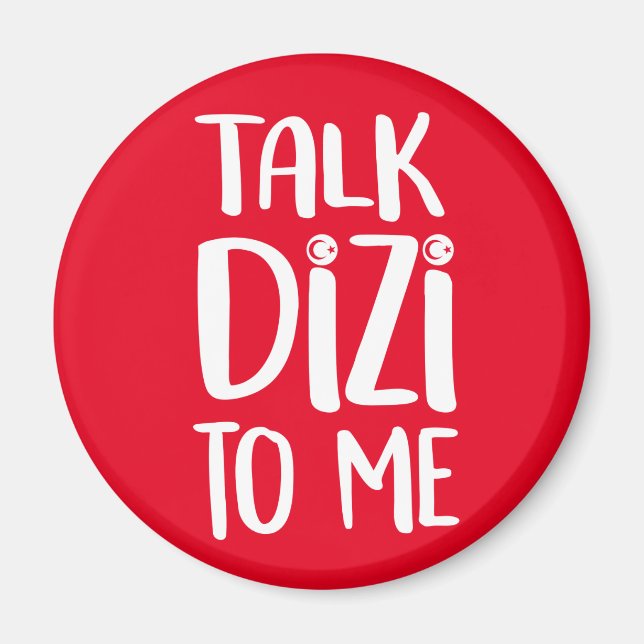 Íman Talk Dizi Bold Red Magnet (Frente)