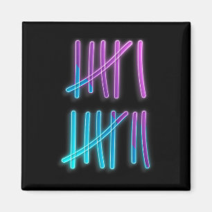 Íman Tally Marks 67 Meme Colorido Contando 6 7 Brainrot