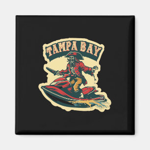 Íman Tampa Bay Pirata Jetski Boating Divertido Gasp