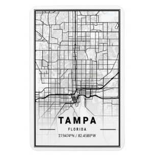 Íman Tampa Florida EUA Viagem City Map Poster