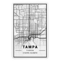 Tampa Florida EUA Viagem Map Poster