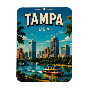 Íman Tampa Riverwalk Orla Skyline