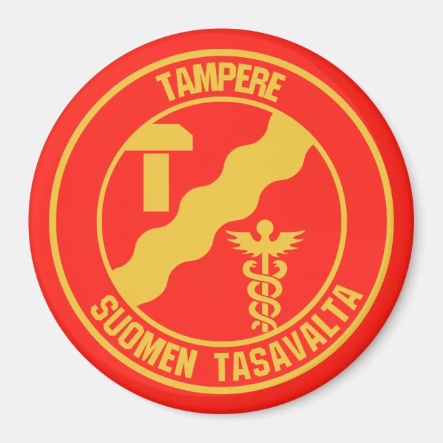 Íman Tampere Round Emblem (Frente)