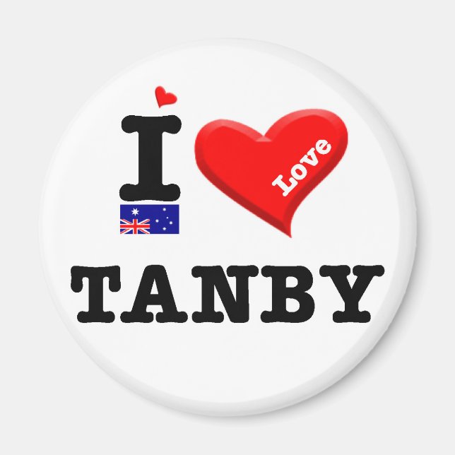 Íman TANBY - I Love (Frente)