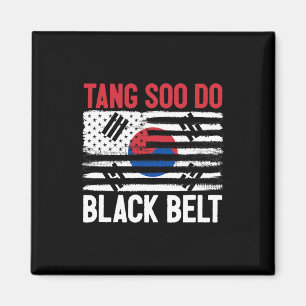 Íman Tang Soo Do Black Belt Karate Fighter Coreano Mart