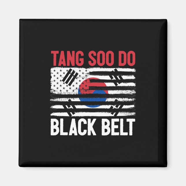 Íman Tang Soo Do Black Belt Karate Fighter Coreano Mart (Frente)