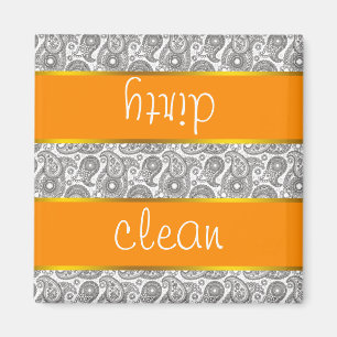 Íman Tangerina Paisley preto