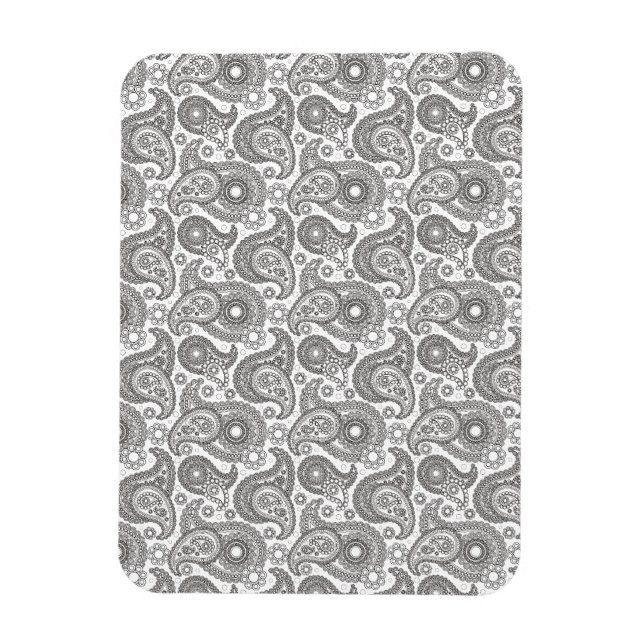 Íman Tangerine Black Paisley (Vertical)