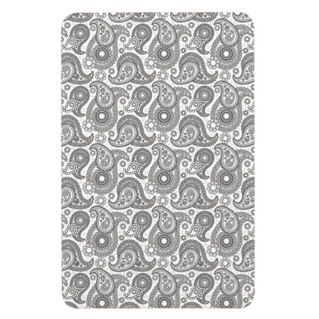 Íman Tangerine Black Paisley (Vertical)