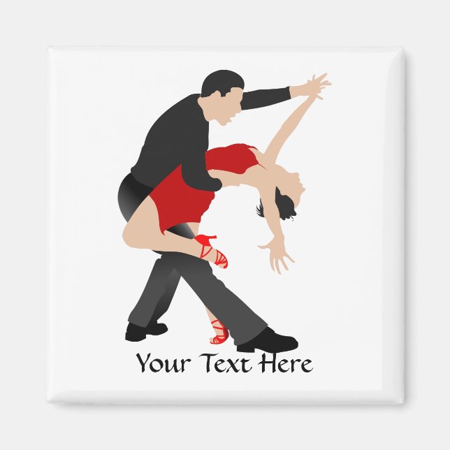 Íman Tango Dancers (personalizado) (Frente)