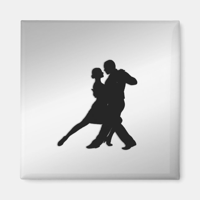 Íman Tango Dancers Silhouette (Frente)