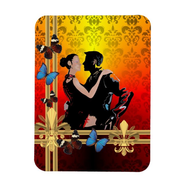 Íman Tango no damask (Vertical)
