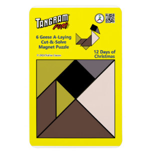 Íman Tangram Magnet Quebra-cabeça - 6 Gansos A-Lay