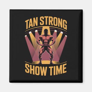 Íman Tanning Bed Tan Fortes Atletas em Gym Goers Bronze