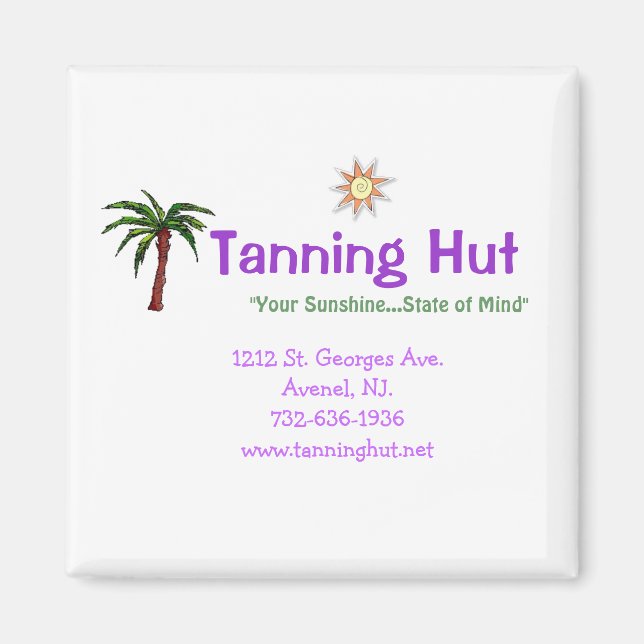 Íman Tanning Hut Magnet # 3 (Frente)
