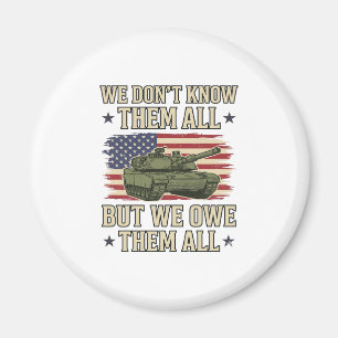 Íman Tanque de Lembrança Militar Camisa Patriótica Desi