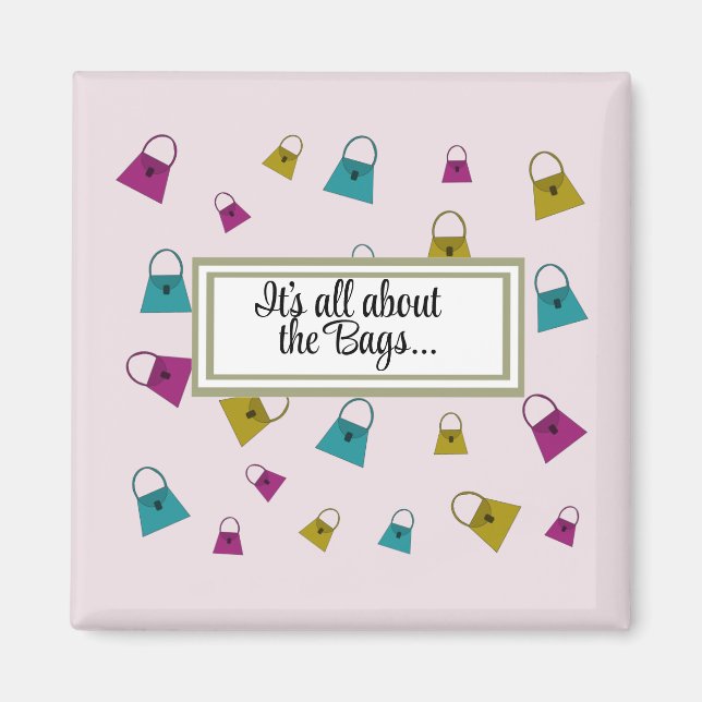 Íman Tantas Bolsas de Mão com Magneta (Frente)