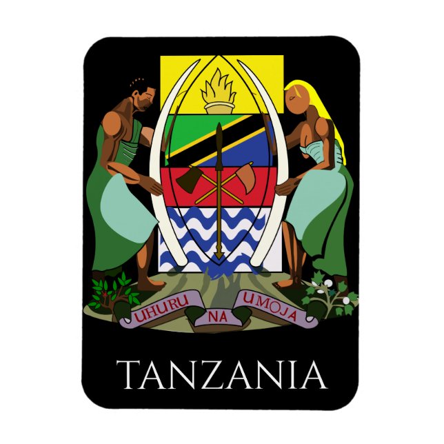 Íman tanzania emblem (Vertical)