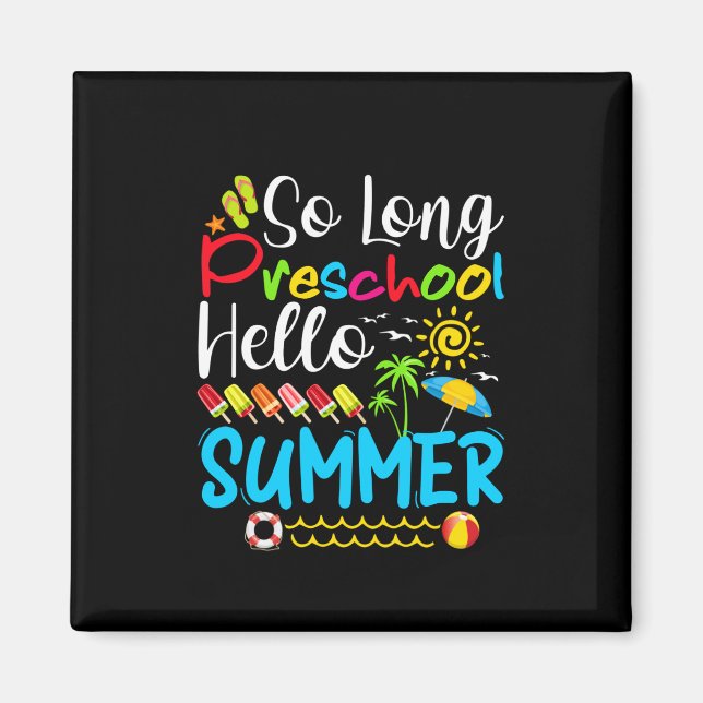 Íman Tão Longo Verão Da Pré-Escola, Verão Passado. (Frente)