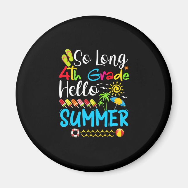 Íman Tão Longo Verão Do 4º Ano, Dia Da Escola. (Frente)