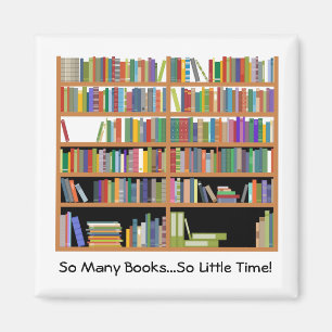 Íman Tão muitos livros (customizáveis)
