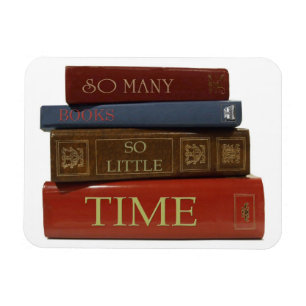 Íman Tão muitos livros tão pouco ímã do tempo