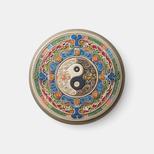 Íman Taoist Mandala Magnet (Frente)