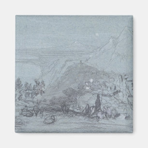 Íman Taormina, de "Views of Sicily" (giz e guache)