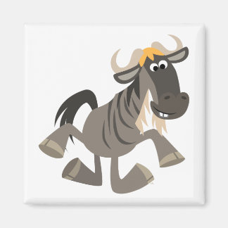 Íman Tap de Cartoons Dançando em Wildebeest Magnet