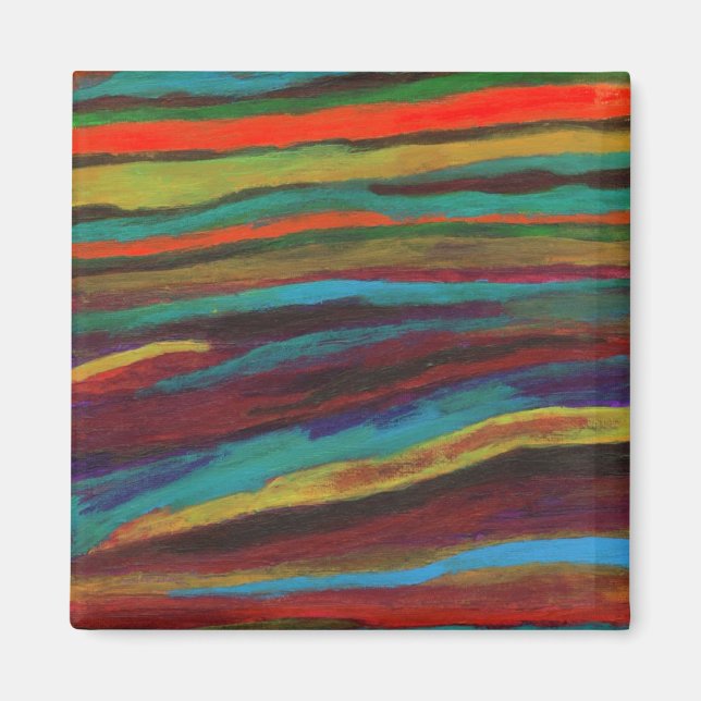 Íman Tapeçaria #3 Magneto de Arte Abstrato (Frente)