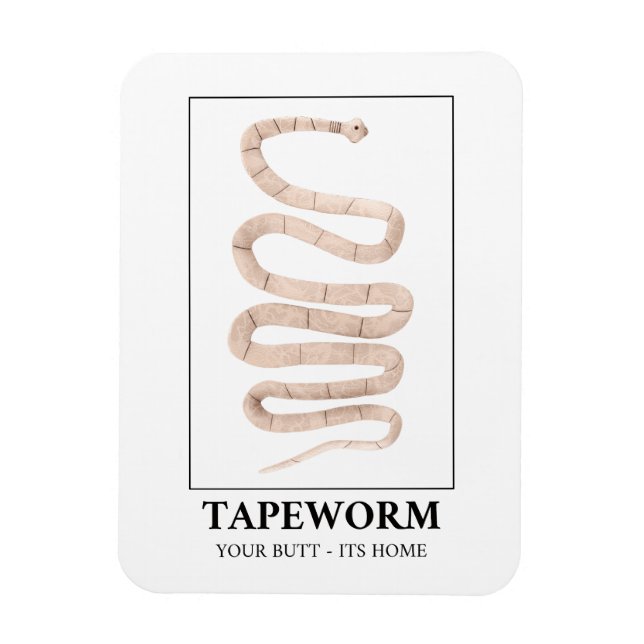 Íman Tapeworm Seu Bumbum É A Sua Casa (Vertical)