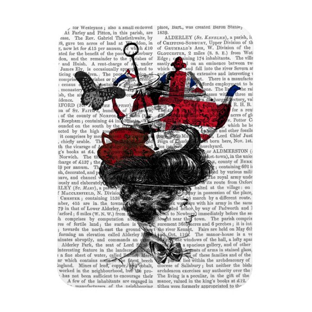 Íman Tarde Britânica Tea Hat (Vertical)