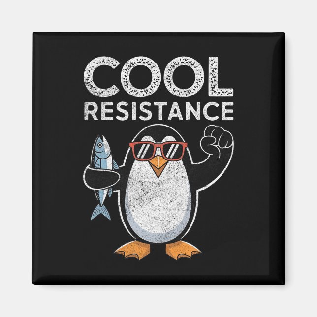 Íman Tarifas de Pinguins de Resistência Legal e Sutil P (Frente)