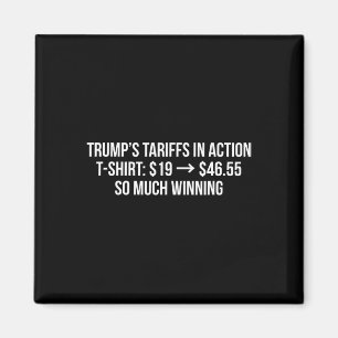 Íman Tarifas de Trump em Ação Engraçado Anti Tar Políti
