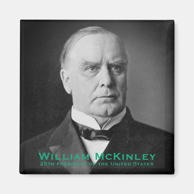 Íman Tariff King William McKinley, 25 dos EUA (Frente)
