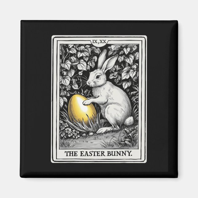 Íman Tarot Card Felz pascoa Bunny Primavera Easter Oa (Frente)