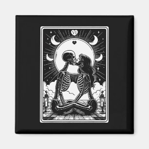 Íman Tarot Card O Gótico De Esqueleto Dos Amantes Hallo