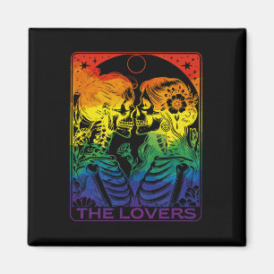 Íman Tarot Card Os Amantes Arco-Íris Beijando A Pele Lé