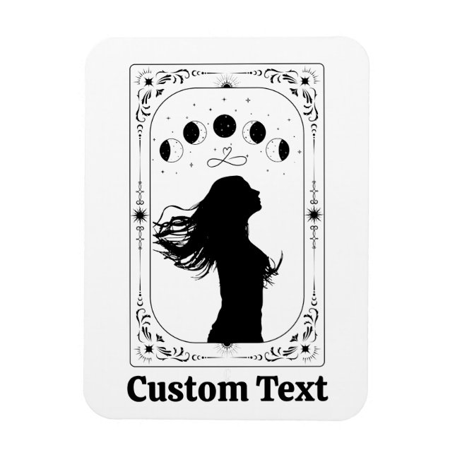 Íman Tarot Personalizado Adicionar Nome Amigo Presentes (Vertical)