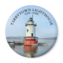 Tarrytown Lighthouse, Nova Iorque Round Magnet