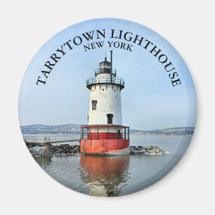 Íman Tarrytown Lighthouse, Nova York Round Magnet