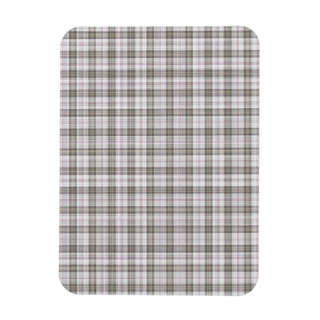 Íman Tartan de moda cinza (Vertical)