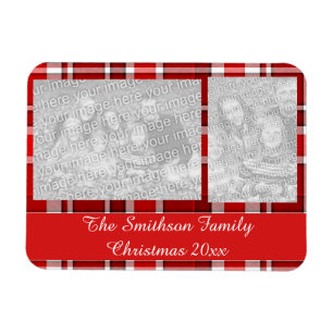 Íman Tartan Xadrez branca