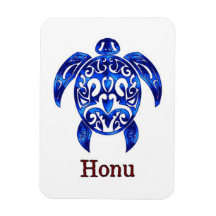 Íman Tartaruga-do-mar azul-havaiano espumante em branco