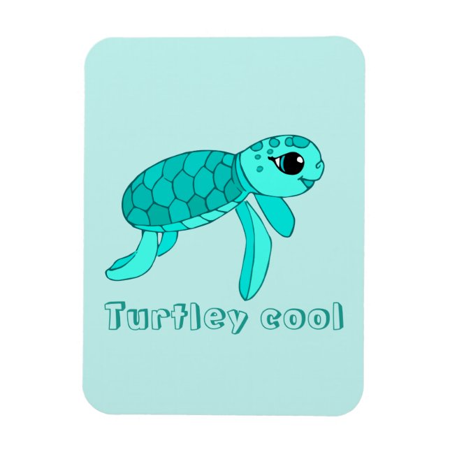 Íman Tartaruga-do-mar-bebê legal (Vertical)