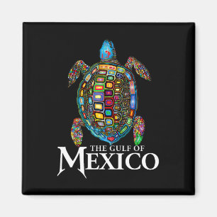 Íman Tartaruga Do Mar Gráfico Do Golfo Do México Nunca